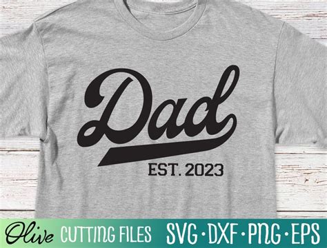 Dad Est 2023 New Dad Svg 2023 Dad Svg Fathers Day Etsy Hong Kong