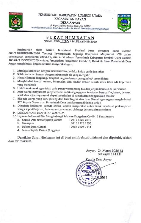 Kumpulan 6 Contoh Isi Surat Himbauan Contoh Surat Pribadi Yang Bersifat Kedinasan