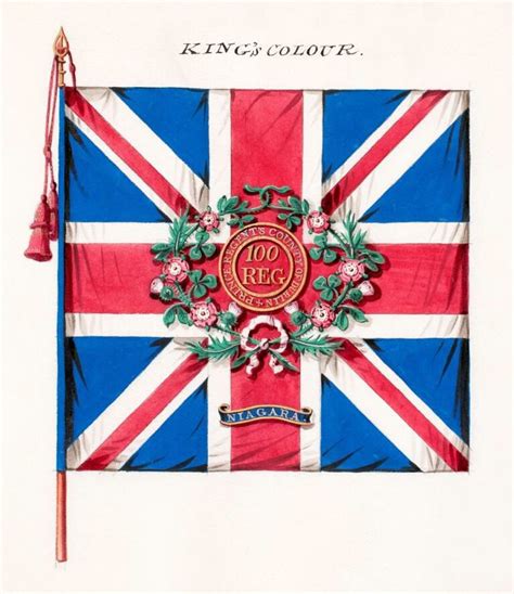 Prince Regent S County Of Dublin 100th Regiment Of Foot King S Colour