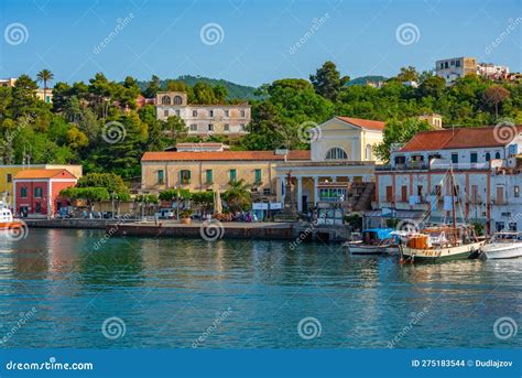 Ischia Italy May Fishing Boats Mooring At Porto D Is