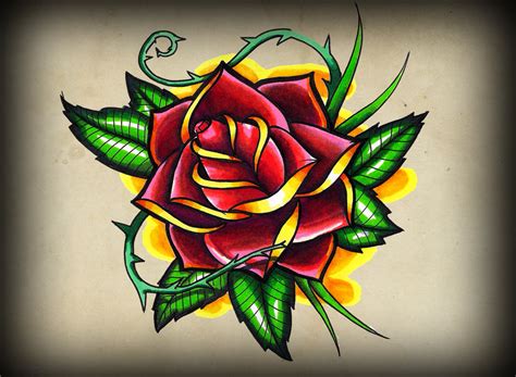 Old School Rose Drawing At Getdrawings Free Download