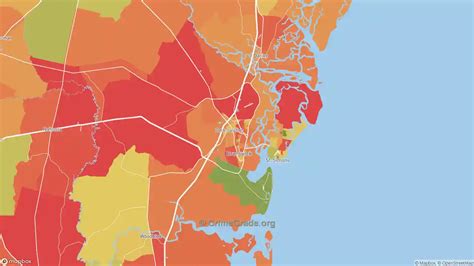 The Safest And Most Dangerous Places In Glynn County GA Crime Maps