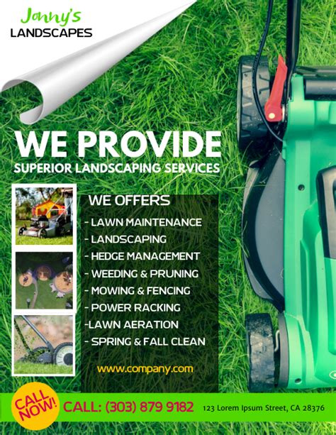 Lawn Service Flyer Template