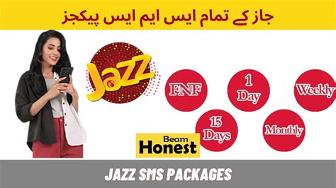 Jazz Sms Packages Daily Weekly Monthly Offers