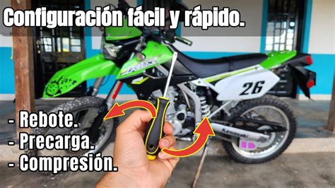 Como Configurar Las Suspensiones De Una Moto Kawasaki KLX 250 YouTube