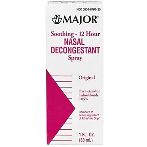 239mjrx Major 12 Hour Nasal Decongestant Spray Oxymetazoline