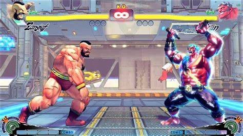 Zangief Vs Hakan Cpu Vs Cpu Ultra Street Fighter Iv Hardest Ai Youtube