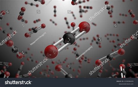 Carbon Dioxide Co2 Molecule Model Chemical Stock Illustration 2158586429 Shutterstock