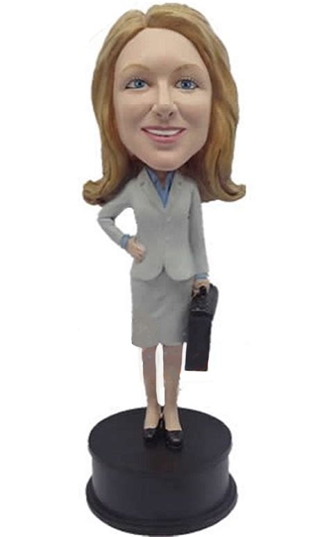 Custom Bobble Head Professional Woman With Briefcase Bobblehead T Ideas For Women