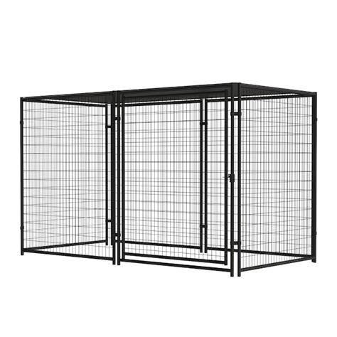 Pet Sentinel Any Pet Welded Steel Dog Kennel With Roof Outdoor 10 Ft L