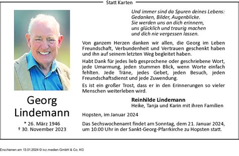 IVZ Trauer Georg Lindemann