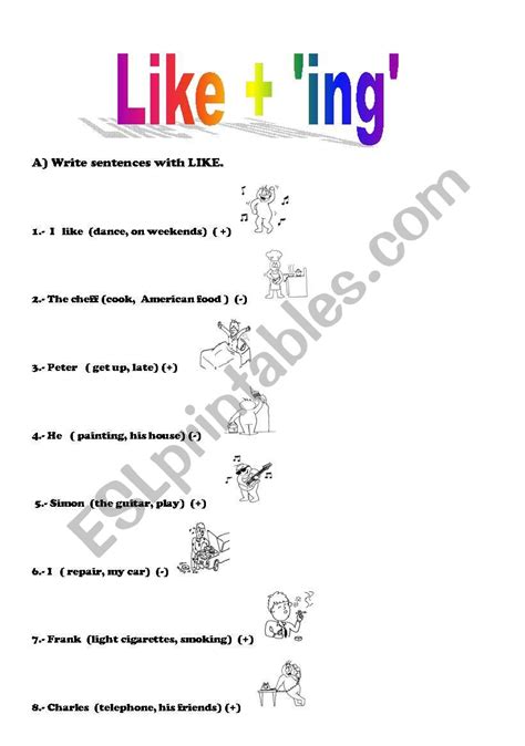 Verbs Ending In Ing Worksheets