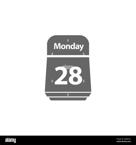 Monday Icon Common Graphic Resources Vector Illustrations Stock