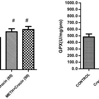 Effect Of Treatment With Crocin On Sod And Gsh Concentration In The