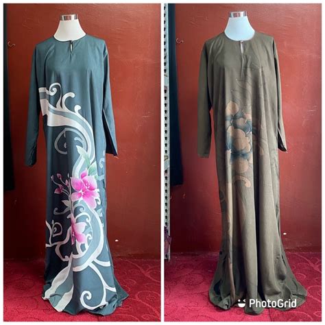 Harga Kilang Kaftan Cotton Batik Lukis Lengan Panjang Shopee Malaysia