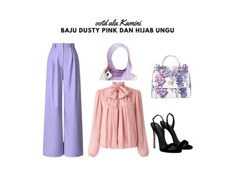 10 Warna Hijab Yang Cocok Dengan Baju Dusty Pink