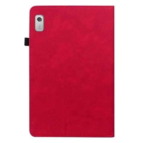 Lunso Lenovo Tab M9 Luxe Bookcase Hoes Rood CasualCases