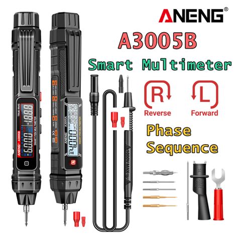 Aneng A B Count Multimeter Meter Pen Phase Sequence Detector Ac