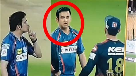 Angry Gautam Gambhir Starring At Virat Kohli In Post Match Gambhir