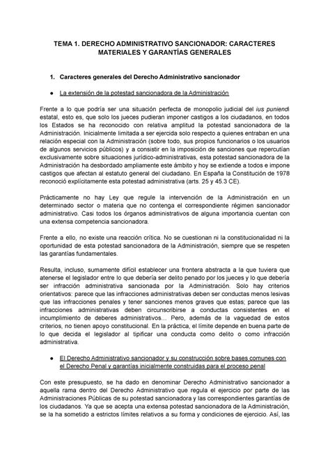 Tema Administrativo Profesora Eloisa Carbonell Derecho