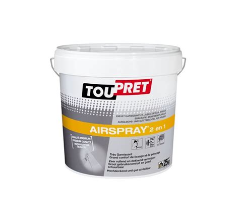 Enduit mécanisable Airspray 2 en 1 Airless Enduit d égalisage Toupret