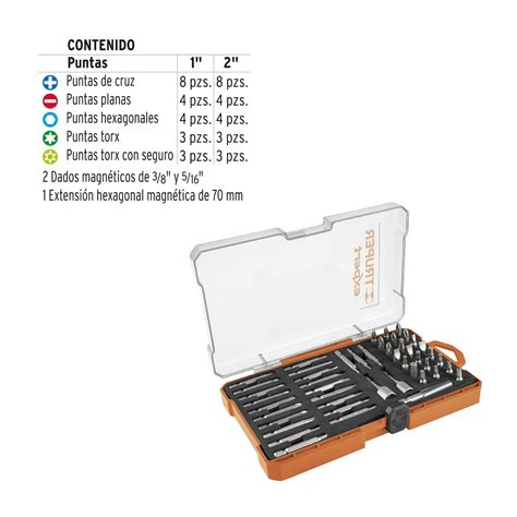 Ficha Tecnica Juego De Puntas Mixtas Largos Y En Estuche Expert