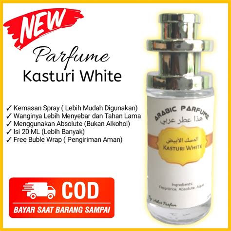 Jual Minyak Wangi Kasturi Putih Kemasan Spray Wangi Semerbak Dan Tahan