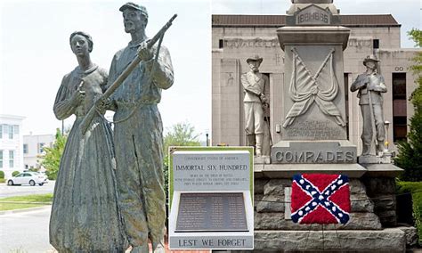 History Of Monuments Honoring Those Who Defended Slavery Daily Mail