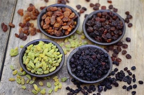 The Three Nutritional Dried Fruit: Raisins, Sultanas, and Currants ...