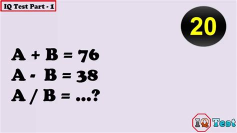 Iq Test Sample Questions And Answers Sample Questions From