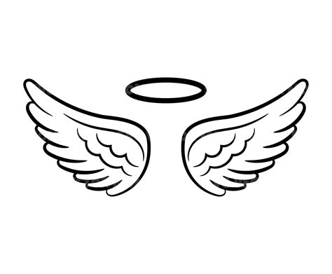 Angel Wings And Halo Svg Loss Memorial Vector Cut File For Cricut