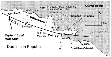 Pre Miocene Position Of The Cordillera Septentrional Relative To The