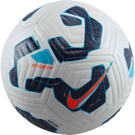 Nike Academy Soccer Ball - White & Blue Fury - SoccerPro