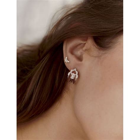 Boucle Unique Stone Paris Nude Or Rose Diamants