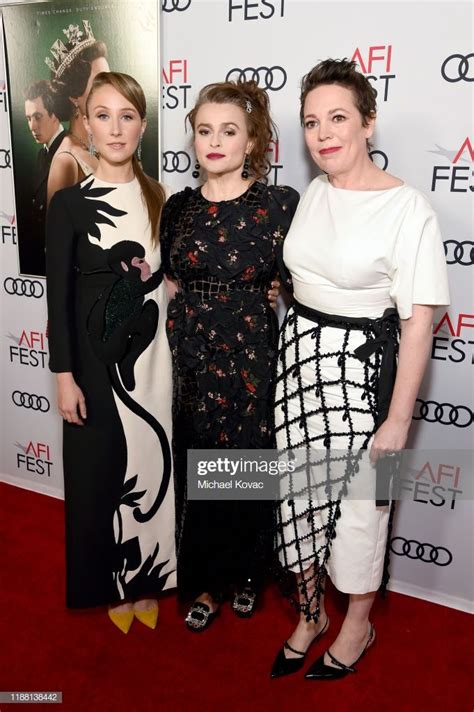 Erin Doherty Helena Bonham Carter And Olivia Colman Attend The Peter