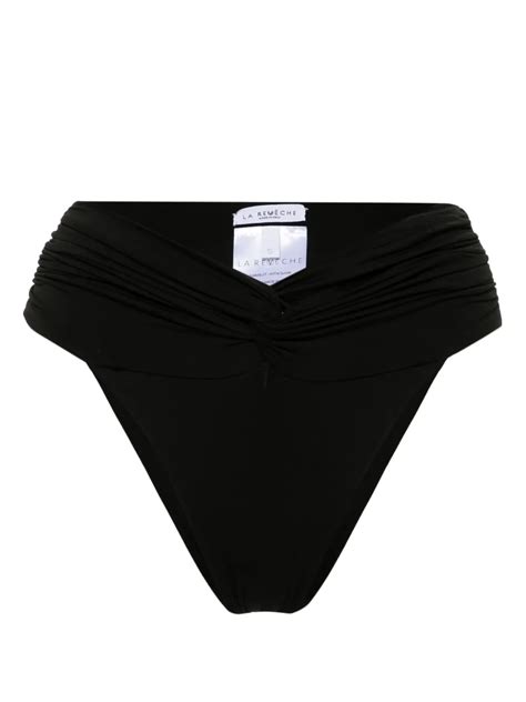 La Reveche Amelie Bikini Bottoms Black FARFETCH