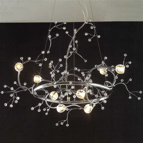 Show Details For 32 Albero Modern Crystal Round Branch Chandelier