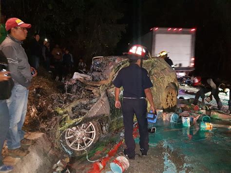 Aparatoso Accidente Deja Un Muerto En Ruta A Santa Lucía Milpas Altas