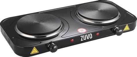 Zuvo W Stainless Steel Double Hot Plate Ring Stove Hob Portable With Adjustable