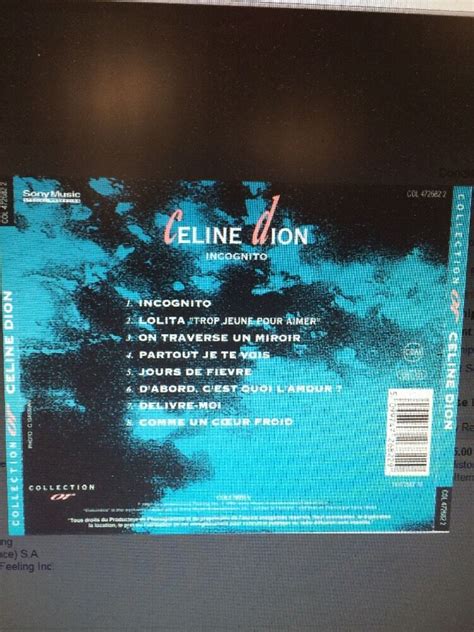 Celine Dion Incognito Holland France 8 Track Cd Different Cover Nm Ebay