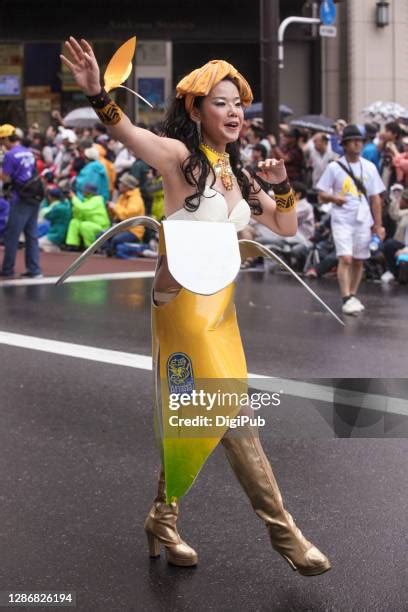 206 People Celebrate Asakusa Samba Carnival In Japan Stock Photos High