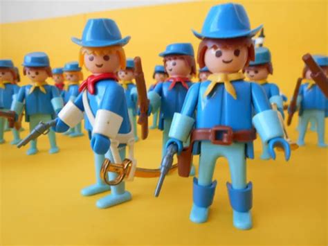 Playmobil Western Gros Lot De Soldats Nordistes Collection