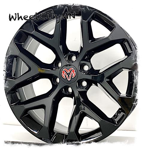 Gloss Black Snowflake Oe Replica Wheels Fits Ram X