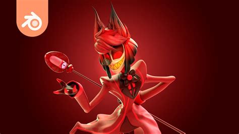 Sculpt Alastor From Hotel Hazbin In Blender Time Lapse Youtube