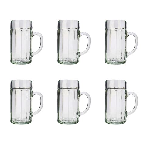 Pack Verre A Biere Chope De Bière Lot De 6 Oversize Lisse 05 Litre Tireusesabierefr