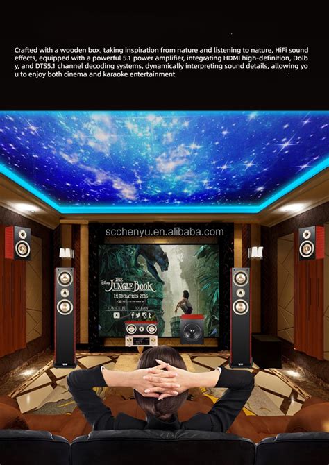 High Quality Wooden Home Theater Speaker System 5.1 Surround Sound ...