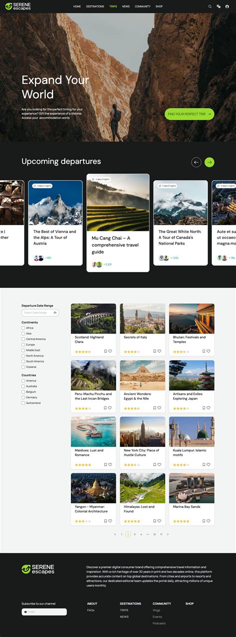 Travel Guide Website Template - Destination Insights & Travel Tips