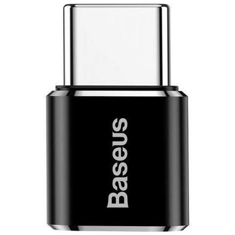 Baseus adapter USB-C - USB Micro, fekete - Baseus.hu Webáruház ...
