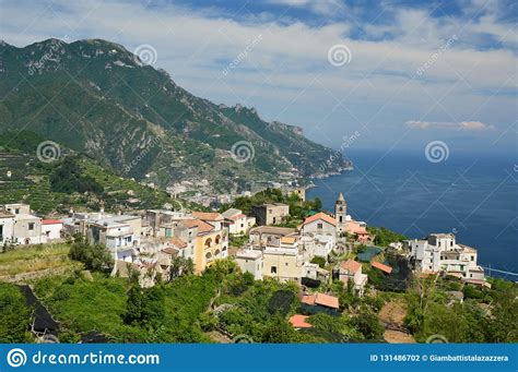 Landscape Of The Amalfi Coast Italy Stock Photo Image Of Ancient