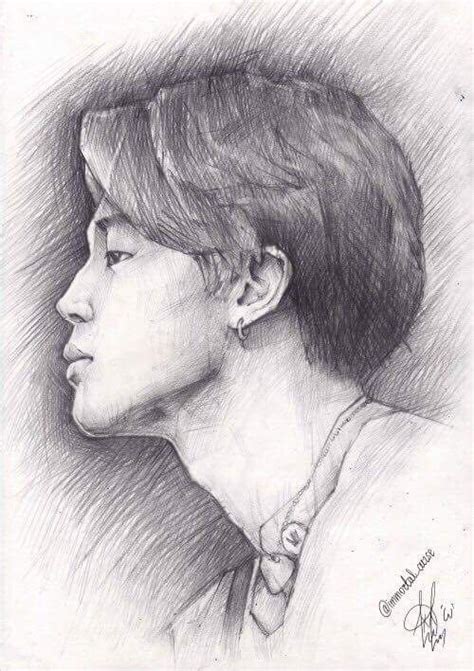 Jimin Fanart Bts Bts Drawings Kpop Drawings Sketches